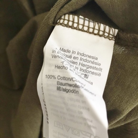 NEW J CREW Tank Top Vintage Cotton M Frosty Olive NWT - Picture 6 of 7